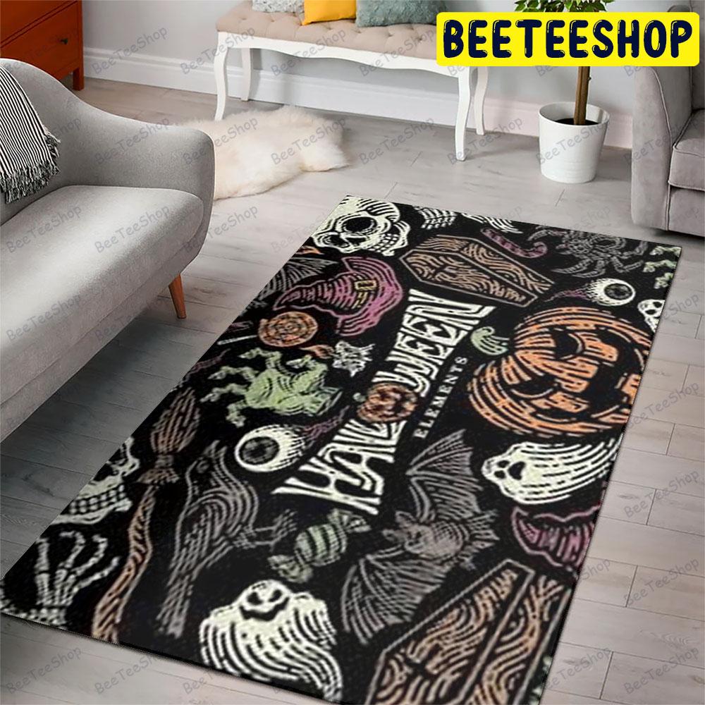 Pumpkins Halloween Pattern 070 Beeteeshop Rug Rectangle Pumpkins Halloween Pattern 070 Beeteeshop Rug Rectangle