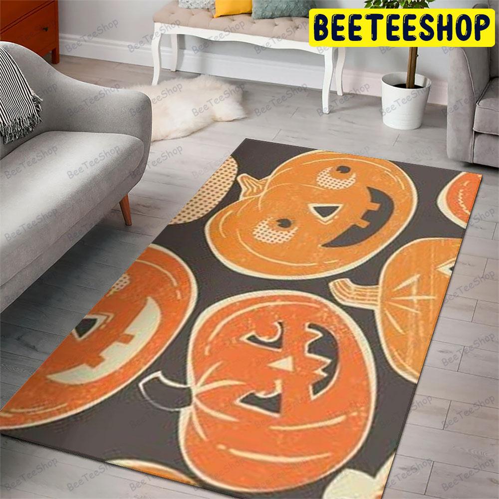 Pumpkins Halloween Pattern 107 Beeteeshop Rug Rectangle Pumpkins Halloween Pattern 107 Beeteeshop Rug Rectangle