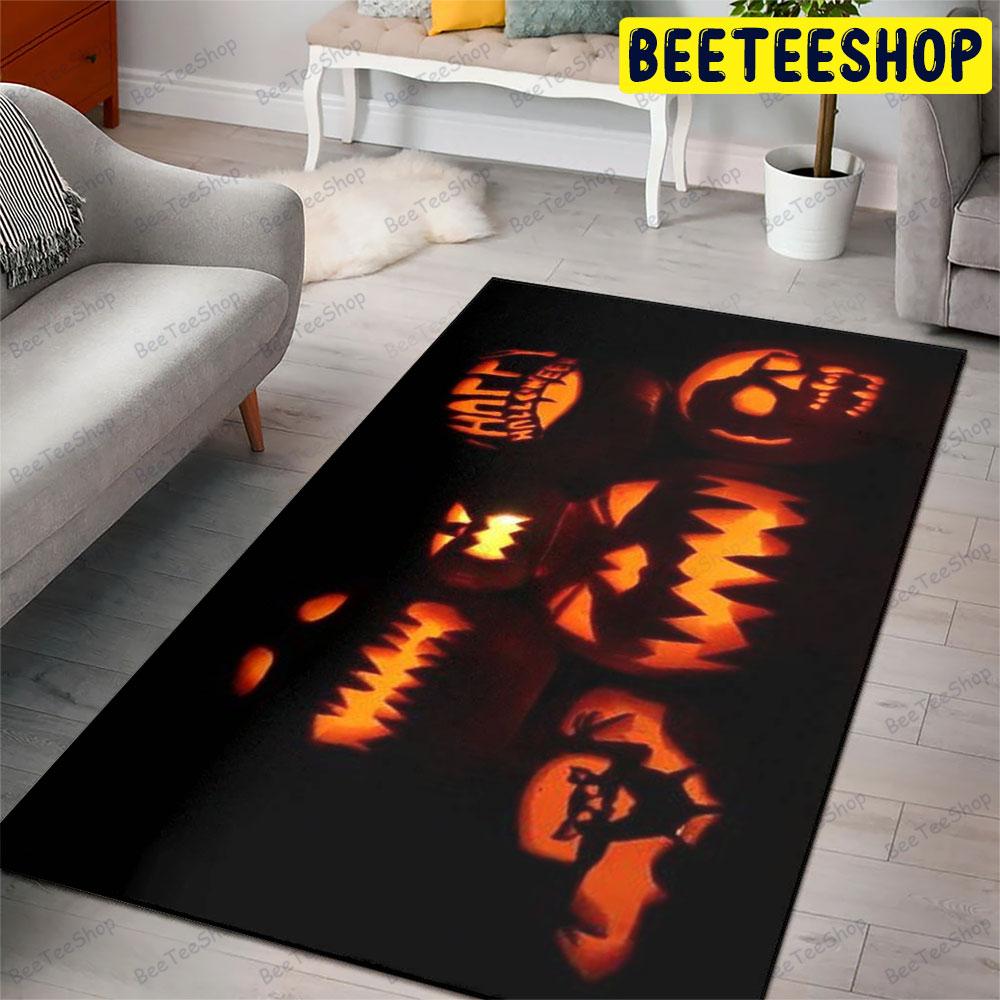 Pumpkins Halloween Pattern 201 Beeteeshop Rug Rectangle Pumpkins Halloween Pattern 201 Beeteeshop Rug Rectangle