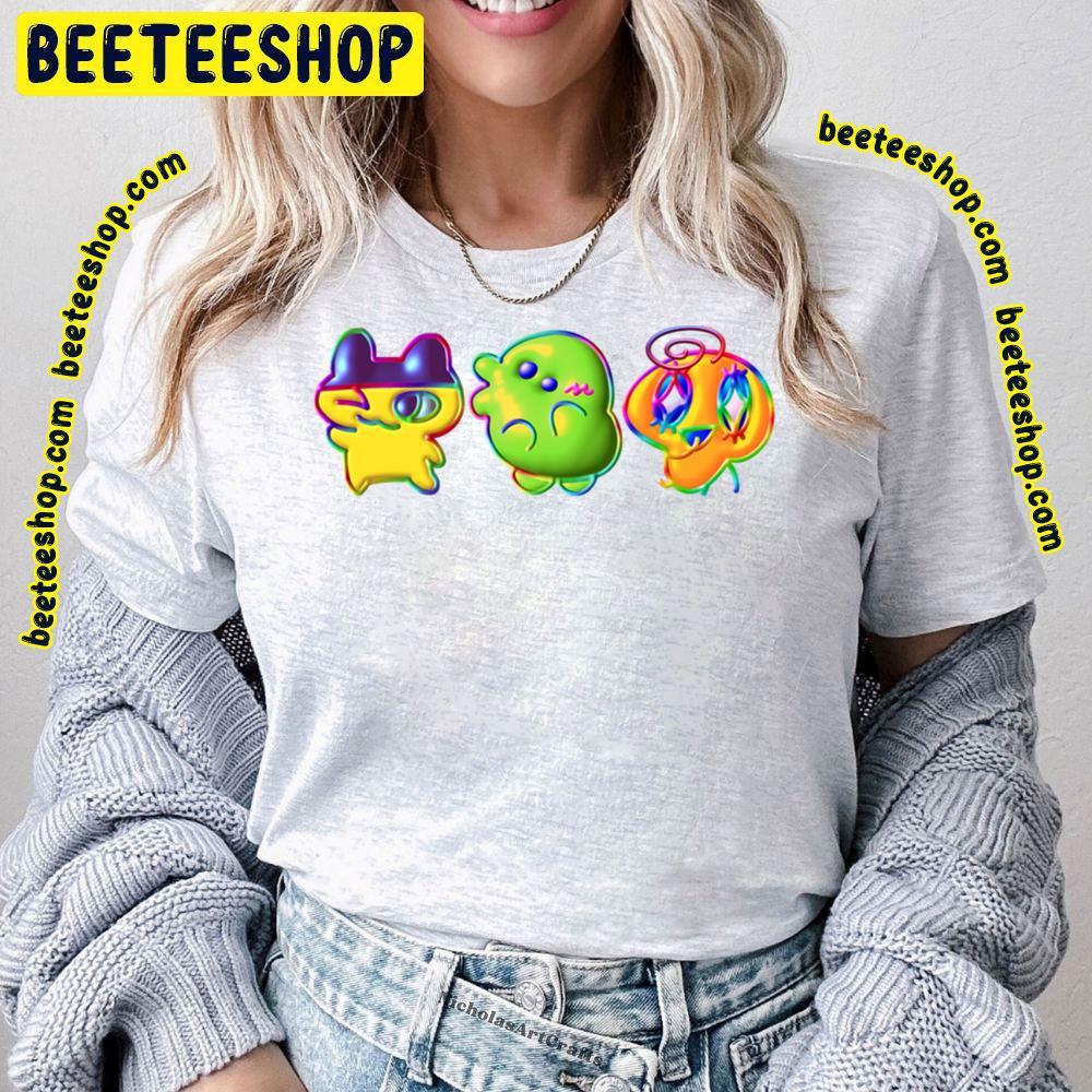 Rainbow Tama Friends Tamagotchi Beeteeshop Trending Unisex T-Shirt Rainbow Tama Friends Tamagotchi Beeteeshop Trending Unisex T-Shirt
