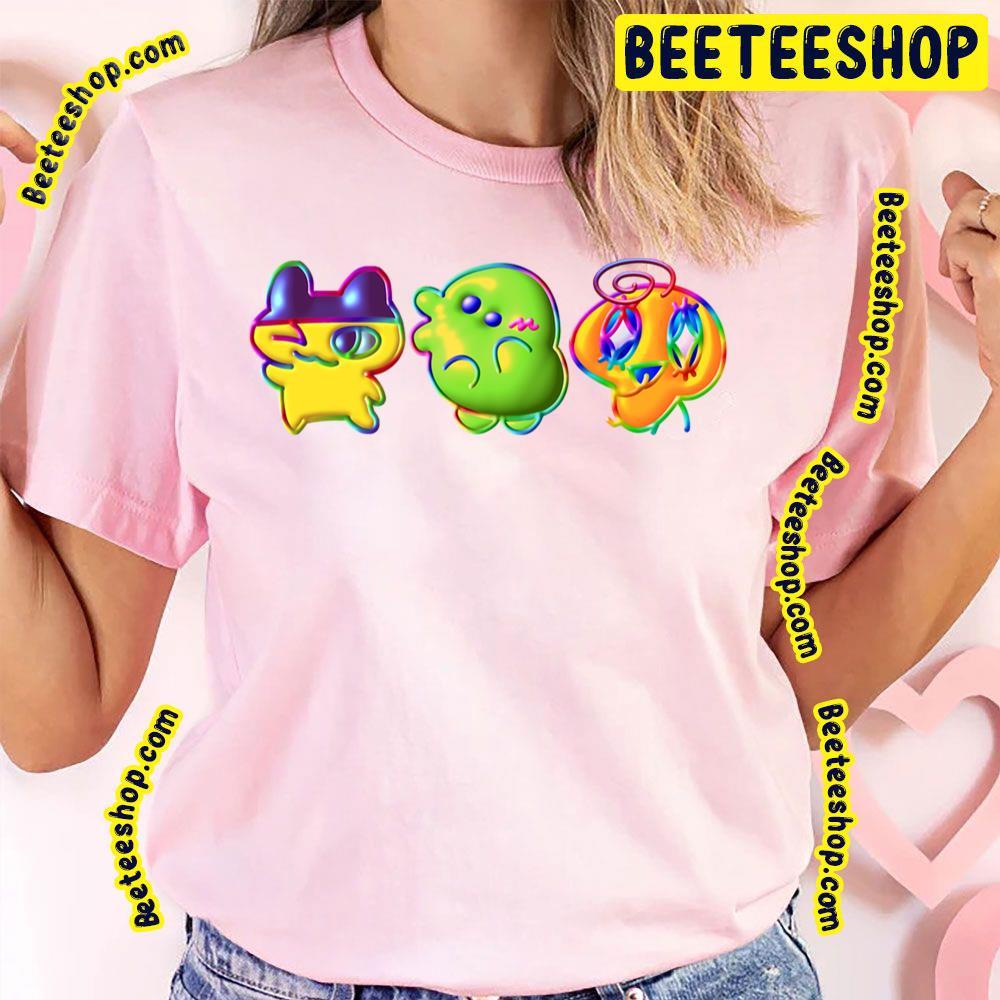 Rainbow Tama Friends Tamagotchi Beeteeshop Trending Unisex T-Shirt Rainbow Tama Friends Tamagotchi Beeteeshop Trending Unisex T-Shirt