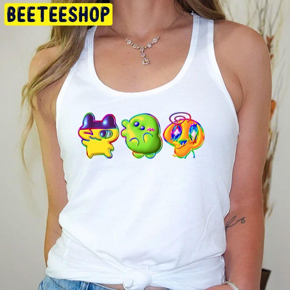 Rainbow Tama Friends Tamagotchi Beeteeshop Trending Unisex T-Shirt Rainbow Tama Friends Tamagotchi Beeteeshop Trending Unisex T-Shirt