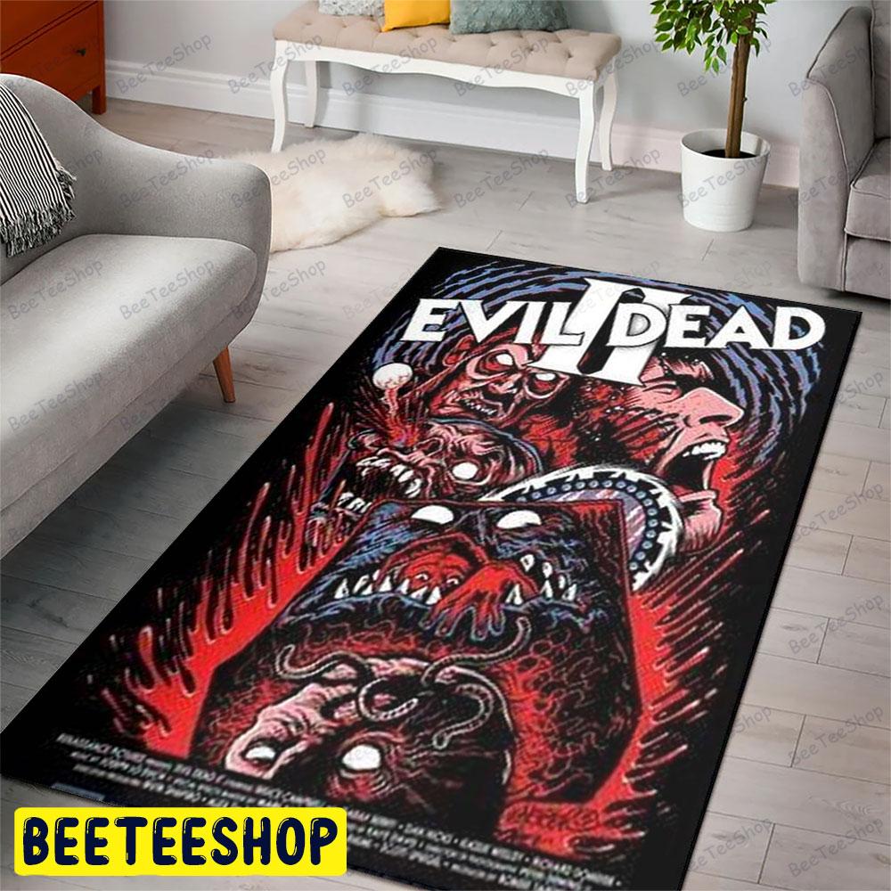 Red Horror Movie Evil Dead Ii Halloween Beeteeshop Rug Rectangle Red Horror Movie Evil Dead Ii Halloween Beeteeshop Rug Rectangle