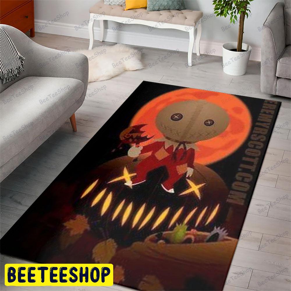 Red Moon Trick 'R Treat Halloween Beeteeshop Rug Rectangle Red Moon Trick 'R Treat Halloween Beeteeshop Rug Rectangle