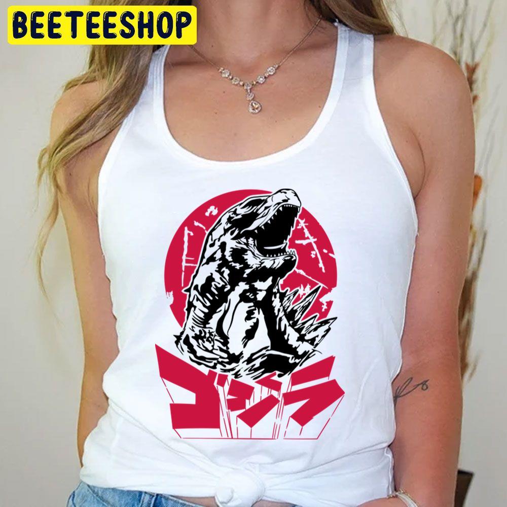 Red Retro Godzilla Movie Beeteeshop Trending Unisex T-Shirt Red Retro Godzilla Movie Beeteeshop Trending Unisex T-Shirt