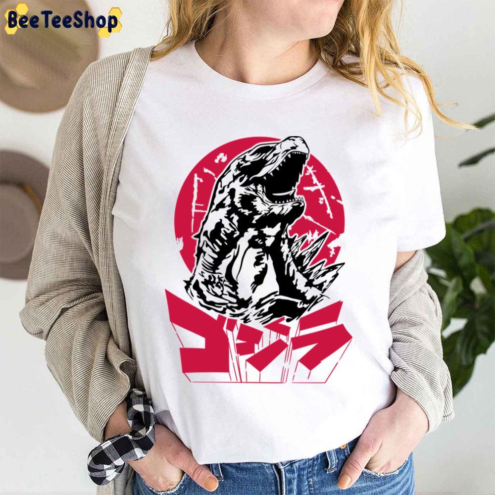 Red Retro Godzilla Movie Beeteeshop Trending Unisex T-Shirt Red Retro Godzilla Movie Beeteeshop Trending Unisex T-Shirt