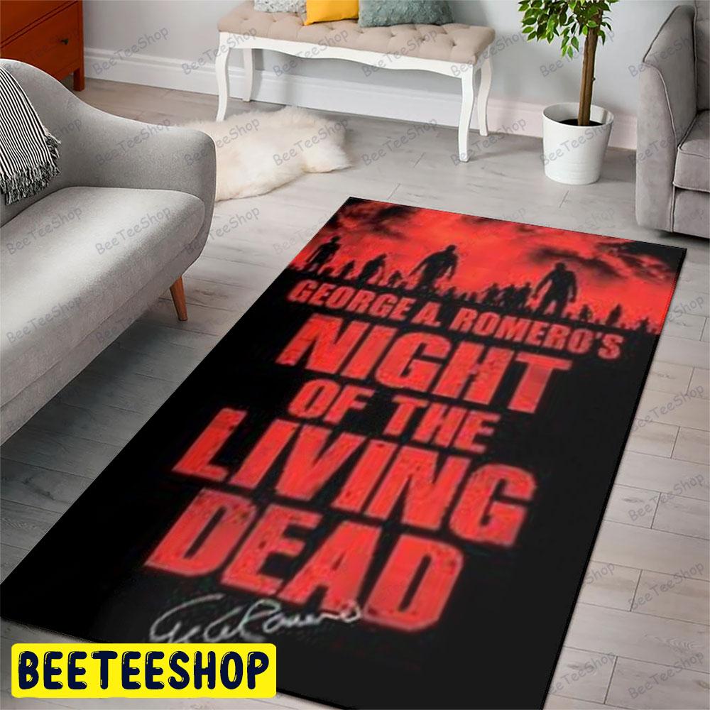 Red Sky Night Of The Living Dead Halloween Beeteeshop Rug Rectangle Red Sky Night Of The Living Dead Halloween Beeteeshop Rug Rectangle