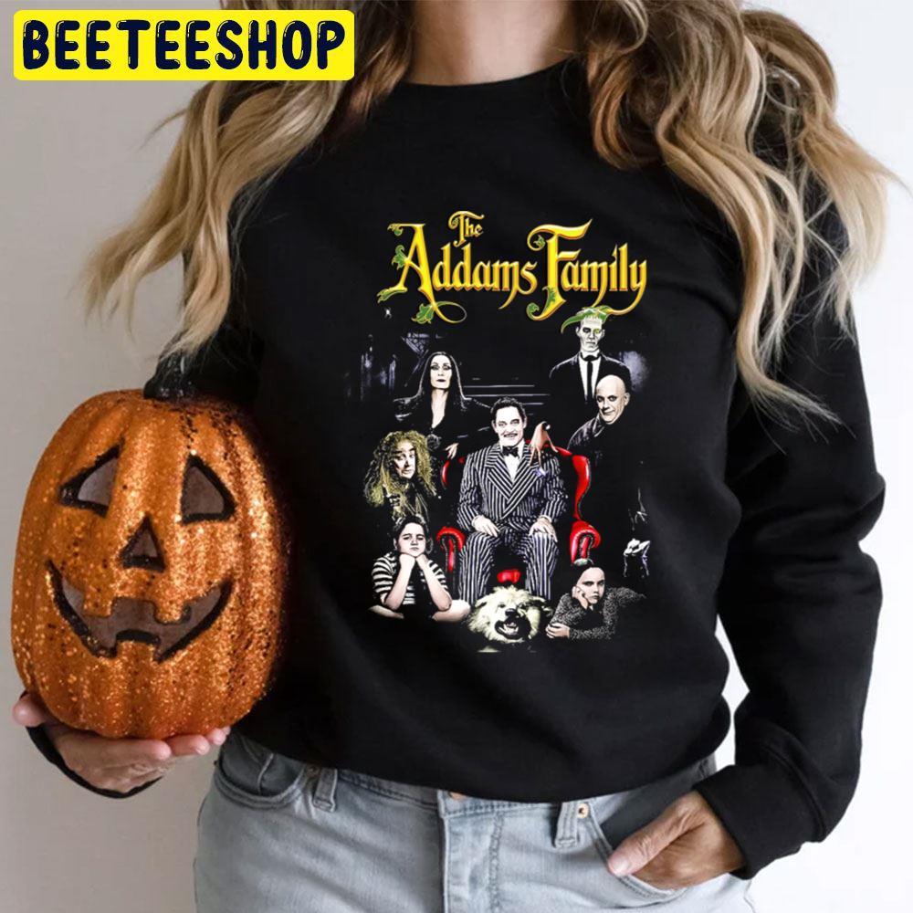 Retro Art The Addams Family Happy Halloween Beeteeshop Trending Unisex T-Shirt Retro Art The Addams Family Happy Halloween Beeteeshop Trending Unisex T-Shirt