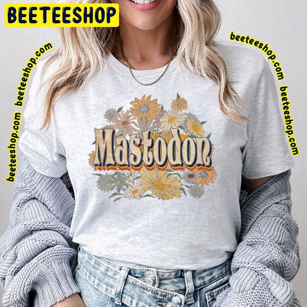 Retro Flower Mastodon Beeteeshop Trending Unisex T-Shirt Retro Flower Mastodon Beeteeshop Trending Unisex T-Shirt
