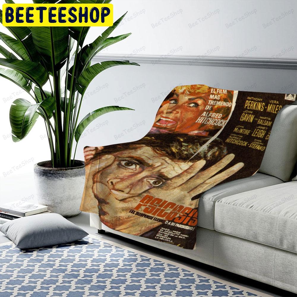 Retro Movie Psycho Halloween Beeteeshop US Cozy Blanket Retro Movie Psycho Halloween Beeteeshop US Cozy Blanket