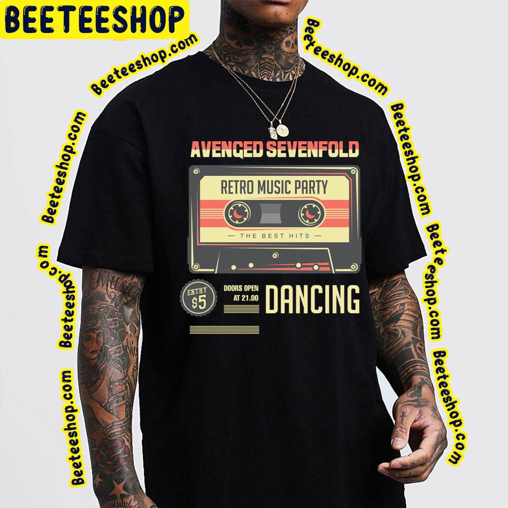 Retro Music Party Dancing Avenged Sevenfold Trending Unisex T-Shirt Retro Music Party Dancing Avenged Sevenfold Trending Unisex T-Shirt