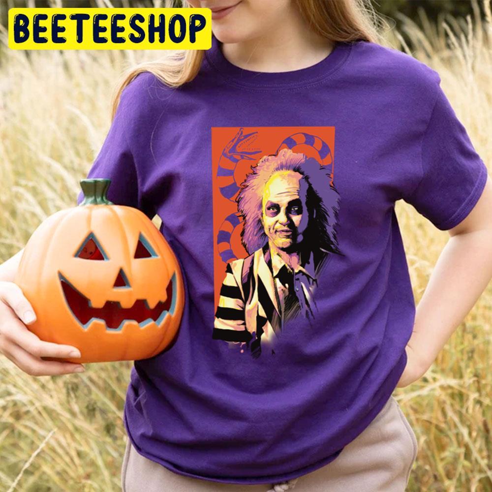 Retro Style Beetlejuice Happy Halloween Beeteeshop Trending Unisex T-Shirt Retro Style Beetlejuice Happy Halloween Beeteeshop Trending Unisex T-Shirt