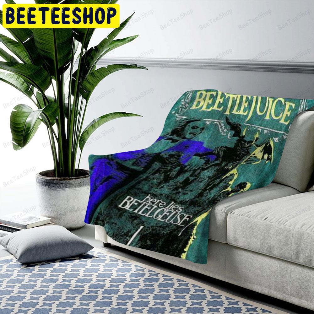 Retro Style Here Lies Beetlejuice Halloween Beeteeshop US Cozy Blanket Retro Style Here Lies Beetlejuice Halloween Beeteeshop US Cozy Blanket