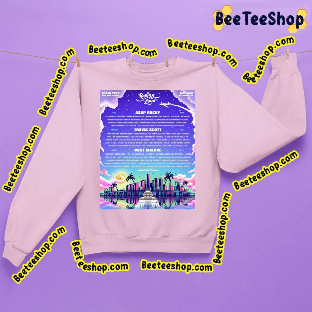 Rolling Loud Miami 2020 Beeteeshop Trending Unisex T-Shirt Rolling Loud Miami 2020 Beeteeshop Trending Unisex T-Shirt