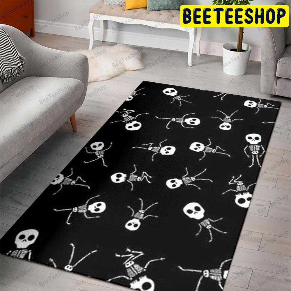 Skeletons Halloween Pattern 280 Beeteeshop Rug Rectangle Skeletons Halloween Pattern 280 Beeteeshop Rug Rectangle