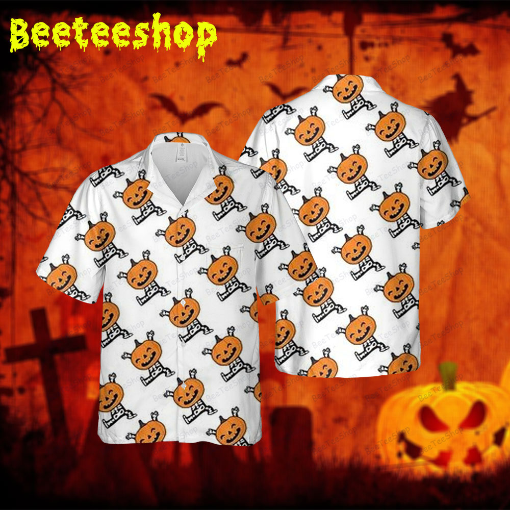 Skeletons Pumpkins Halloween 289 Spread Collar Hawaii Shirt Skeletons Pumpkins Halloween 289 Spread Collar Hawaii Shirt