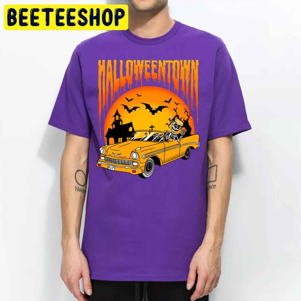 Skull Car Halloweentown Beeteeshop Trending Unisex T-Shirt Skull Car Halloweentown Beeteeshop Trending Unisex T-Shirt