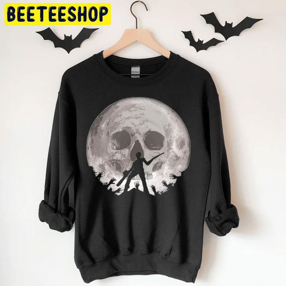 Skull Moon Ash Vs Evil Dead Happy Halloween Beeteeshop Trending Unisex T-Shirt Skull Moon Ash Vs Evil Dead Happy Halloween Beeteeshop Trending Unisex T-Shirt