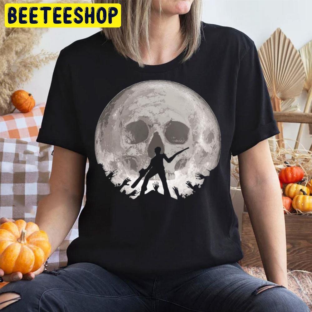 Skull Moon Ash Vs Evil Dead Happy Halloween Beeteeshop Trending Unisex T-Shirt Skull Moon Ash Vs Evil Dead Happy Halloween Beeteeshop Trending Unisex T-Shirt