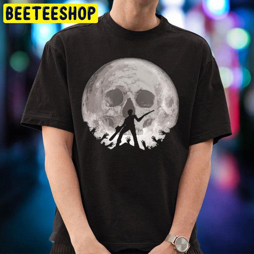 Skull Moon Ash Vs Evil Dead Happy Halloween Beeteeshop Trending Unisex T-Shirt Skull Moon Ash Vs Evil Dead Happy Halloween Beeteeshop Trending Unisex T-Shirt