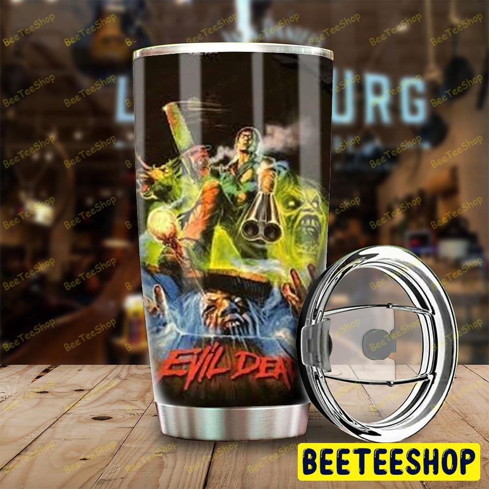Skull With Ash Williams Evil Dead Ii Halloween Beeteeshop Tumbler Skull With Ash Williams Evil Dead Ii Halloween Beeteeshop Tumbler