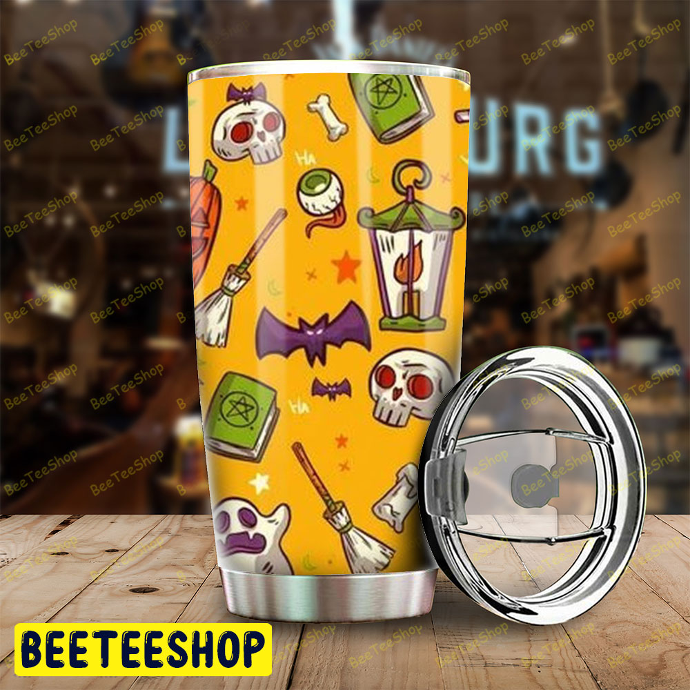 Skulls Bats Boos Pumpkins Halloween Pattern 014 Tumbler Skulls Bats Boos Pumpkins Halloween Pattern 014 Tumbler