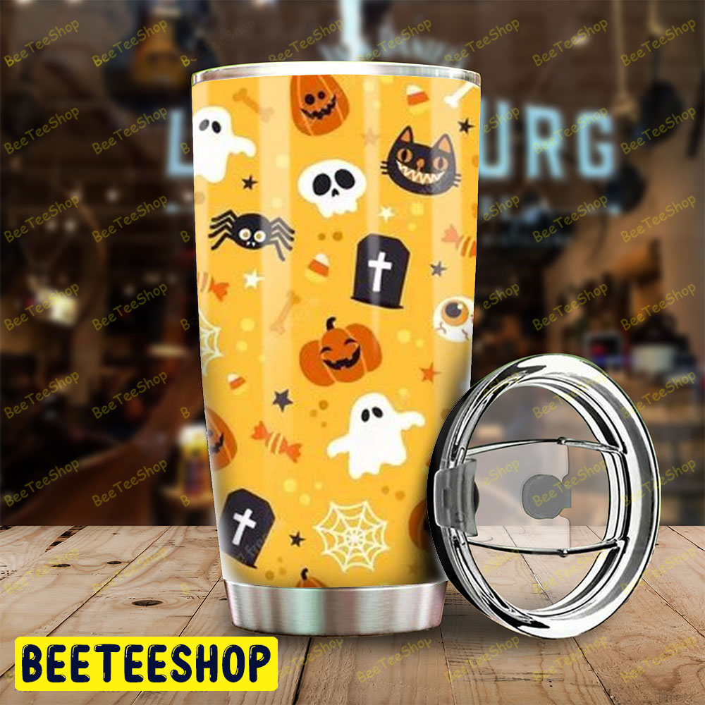 Skulls Ghosts Pumpkins Halloween Pattern 200 Tumbler Skulls Ghosts Pumpkins Halloween Pattern 200 Tumbler