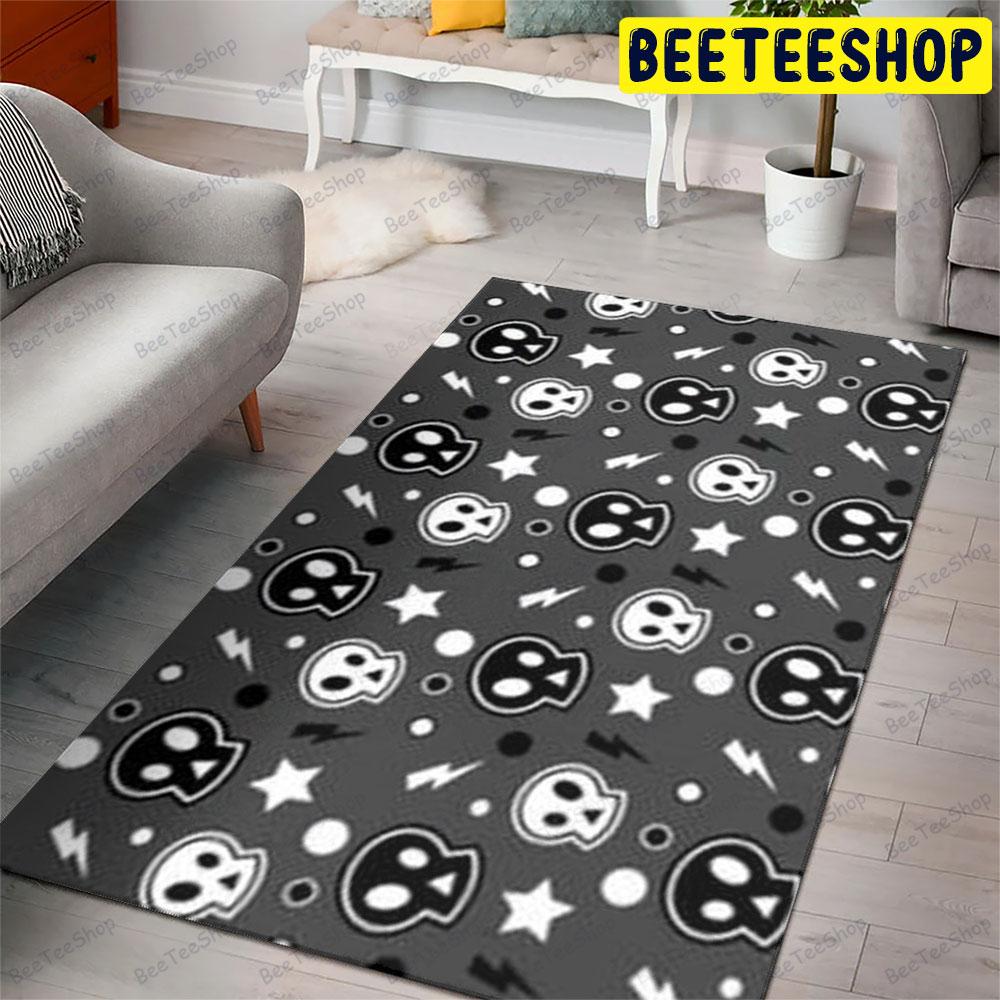 Skulls Halloween Pattern 075 Beeteeshop Rug Rectangle Skulls Halloween Pattern 075 Beeteeshop Rug Rectangle