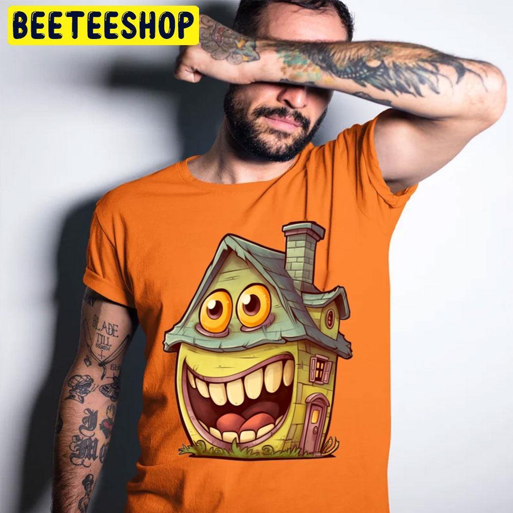 Smile Monster House Happy Halloween Beeteeshop Trending Unisex T-Shirt Smile Monster House Happy Halloween Beeteeshop Trending Unisex T-Shirt