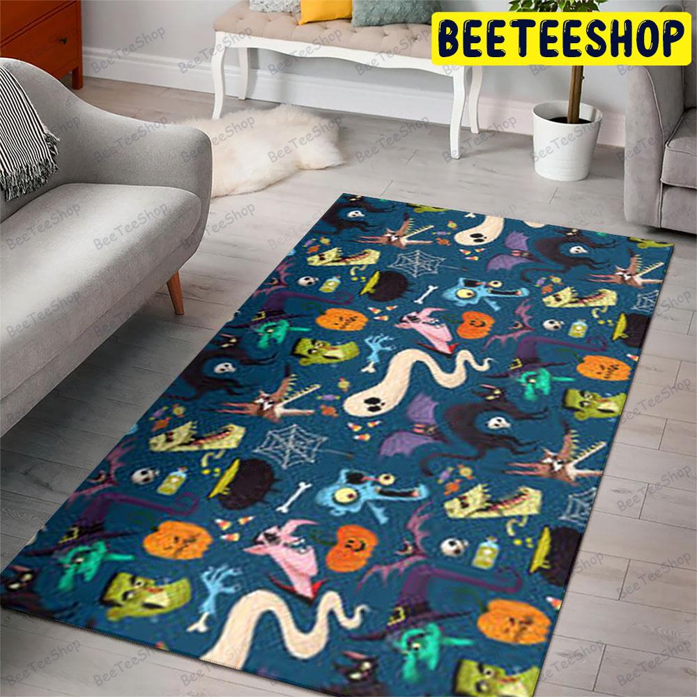 Spiders Bats Cats Boos Pumpkins Halloween Pattern 042 Beeteeshop Rug Rectangle Spiders Bats Cats Boos Pumpkins Halloween Pattern 042 Beeteeshop Rug Rectangle