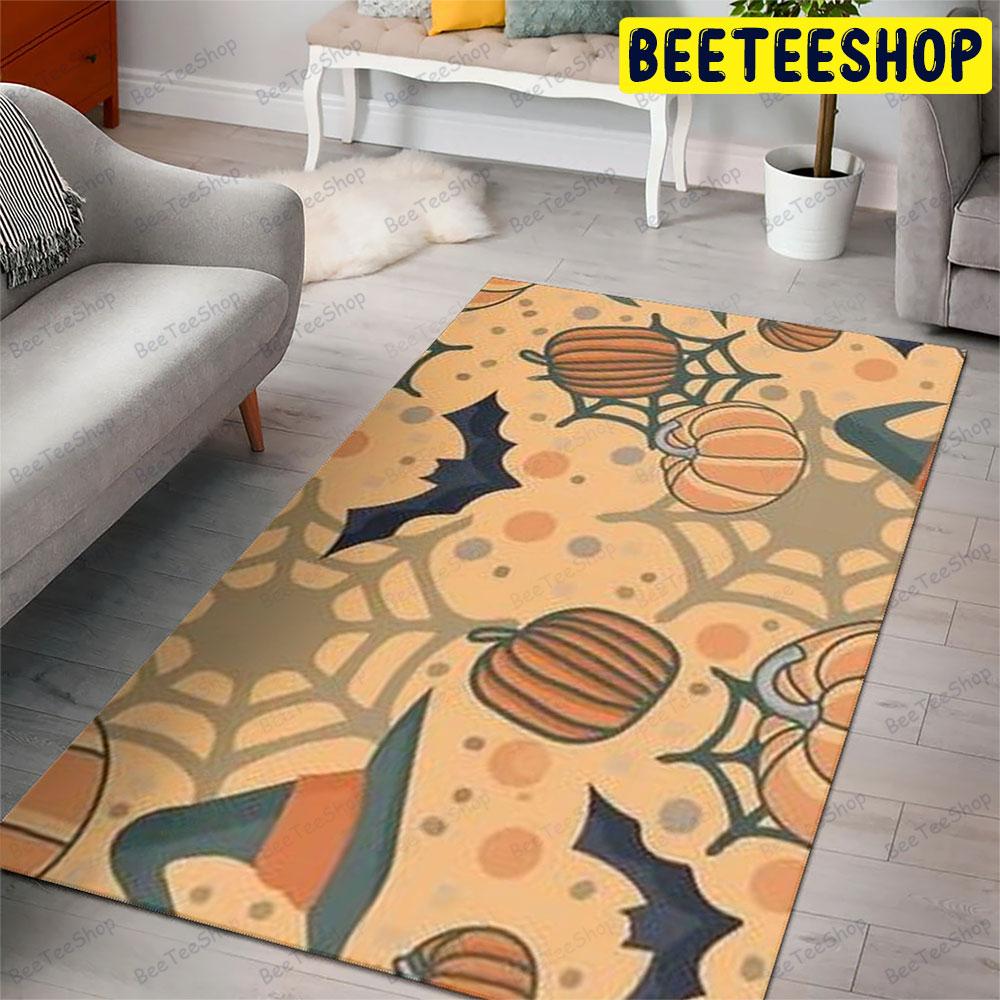 Spiders Bats Pumpkins Halloween Pattern 152 Beeteeshop Rug Rectangle Spiders Bats Pumpkins Halloween Pattern 152 Beeteeshop Rug Rectangle