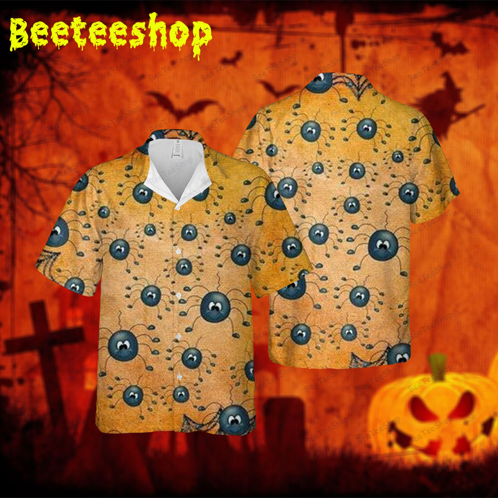 Spiders Halloween 143 Spread Collar Hawaii Shirt Spiders Halloween 143 Spread Collar Hawaii Shirt