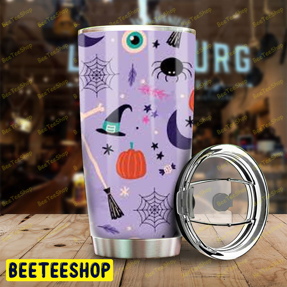 Spiders Pumpkins Halloween Pattern 075 Tumbler Spiders Pumpkins Halloween Pattern 075 Tumbler