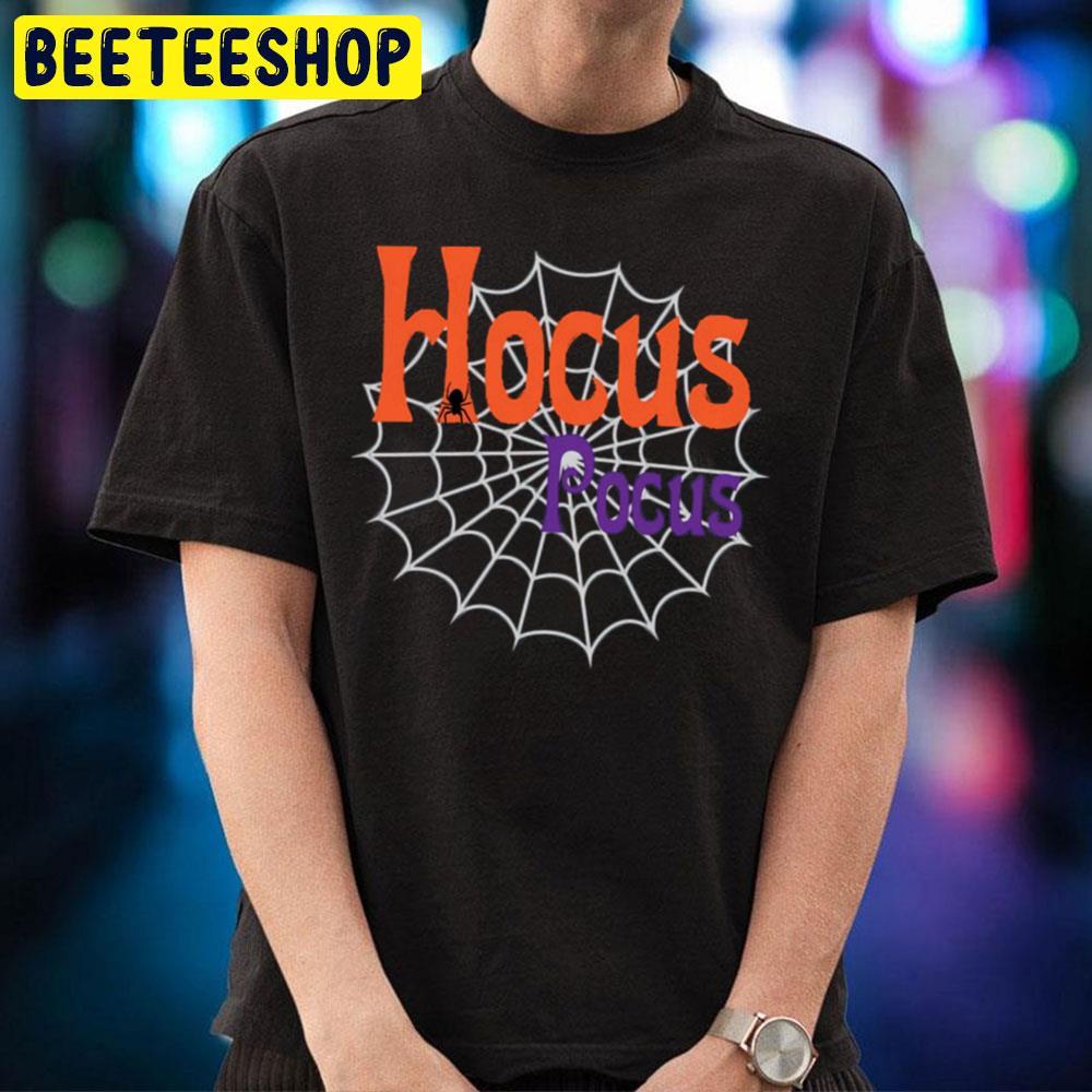 Spiderweb Hocus Pocus Happy Halloween Beeteeshop Trending Unisex T-Shirt Spiderweb Hocus Pocus Happy Halloween Beeteeshop Trending Unisex T-Shirt