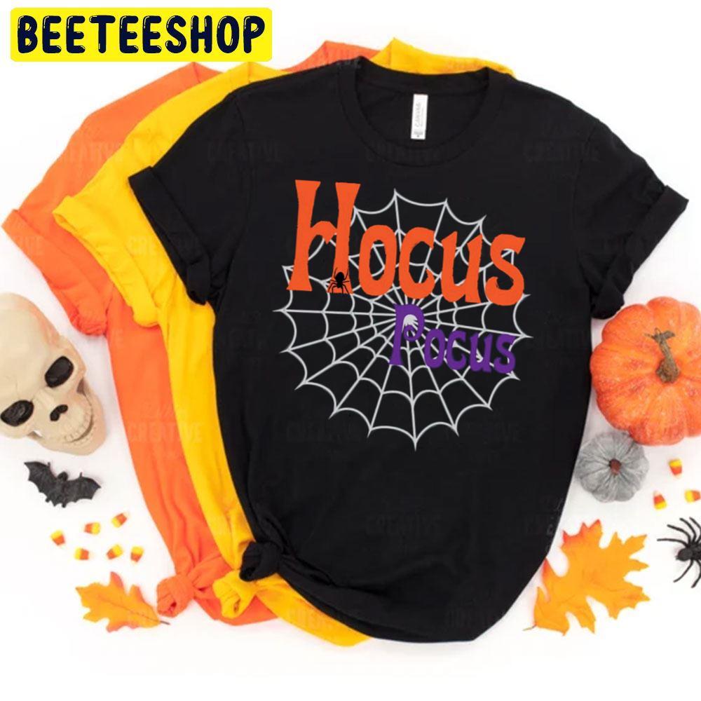Spiderweb Hocus Pocus Happy Halloween Beeteeshop Trending Unisex T-Shirt Spiderweb Hocus Pocus Happy Halloween Beeteeshop Trending Unisex T-Shirt