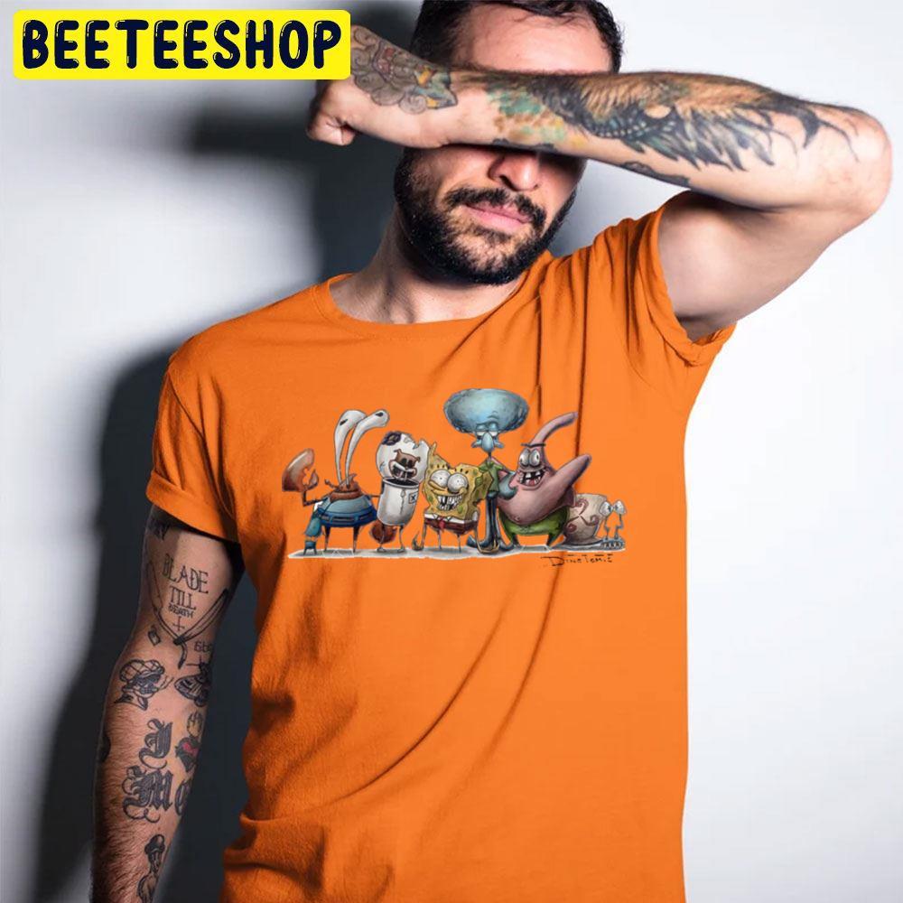 Spongebob Friends Halloween Beeteeshop Trending Unisex T-Shirt Spongebob Friends Halloween Beeteeshop Trending Unisex T-Shirt
