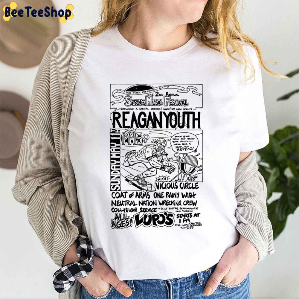 Spring Music Festival Reagan Youth Vicious Circle Concert Beeteeshop Trending Unisex T-Shirt Spring Music Festival Reagan Youth Vicious Circle Concert Beeteeshop Trending Unisex T-Shirt