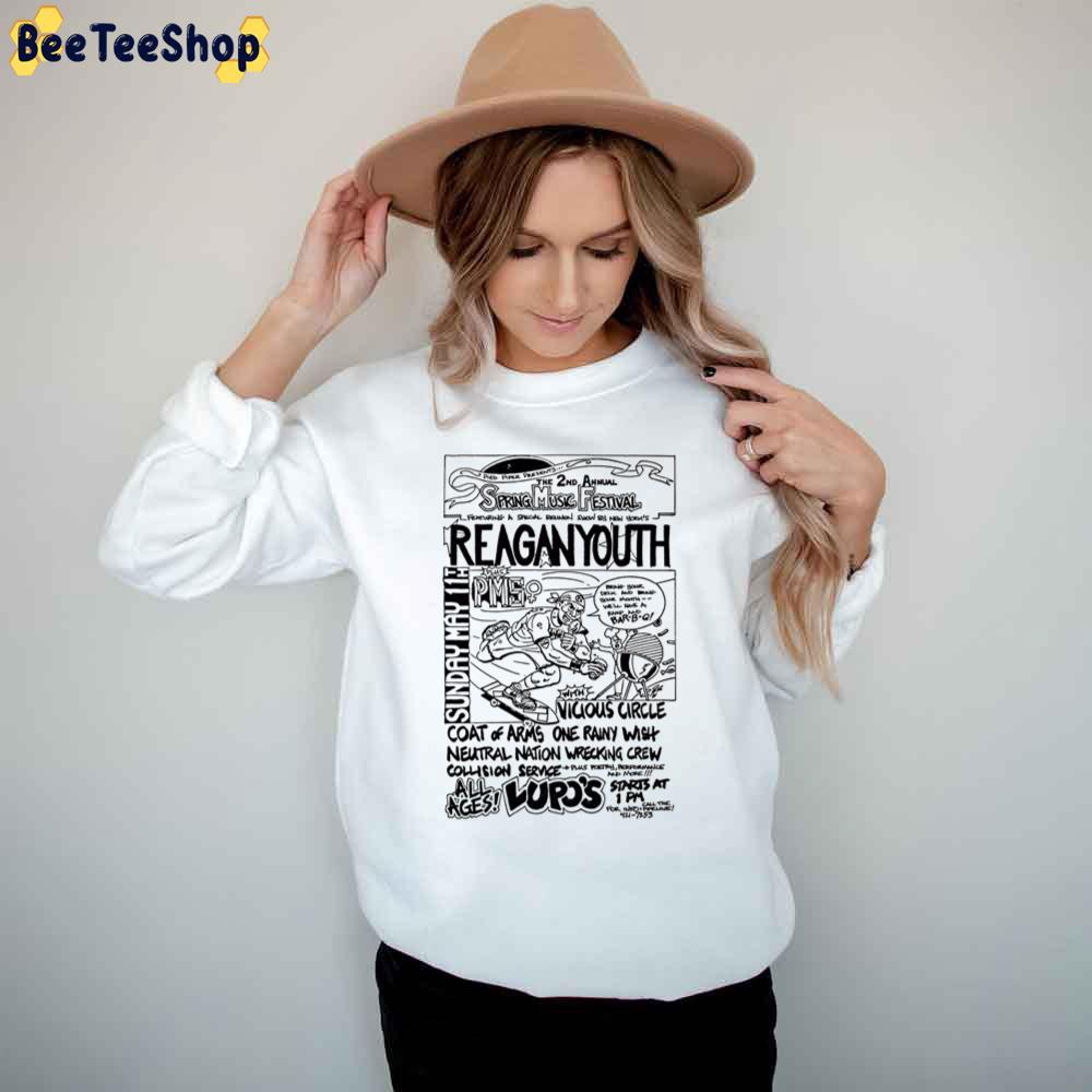 Spring Music Festival Reagan Youth Vicious Circle Concert Beeteeshop Trending Unisex T-Shirt Spring Music Festival Reagan Youth Vicious Circle Concert Beeteeshop Trending Unisex T-Shirt