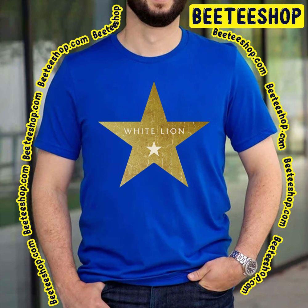 Star White Lion Beeteeshop Trending Unisex T-Shirt Star White Lion Beeteeshop Trending Unisex T-Shirt