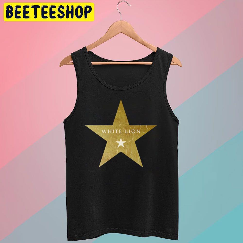 Star White Lion Beeteeshop Trending Unisex T-Shirt Star White Lion Beeteeshop Trending Unisex T-Shirt