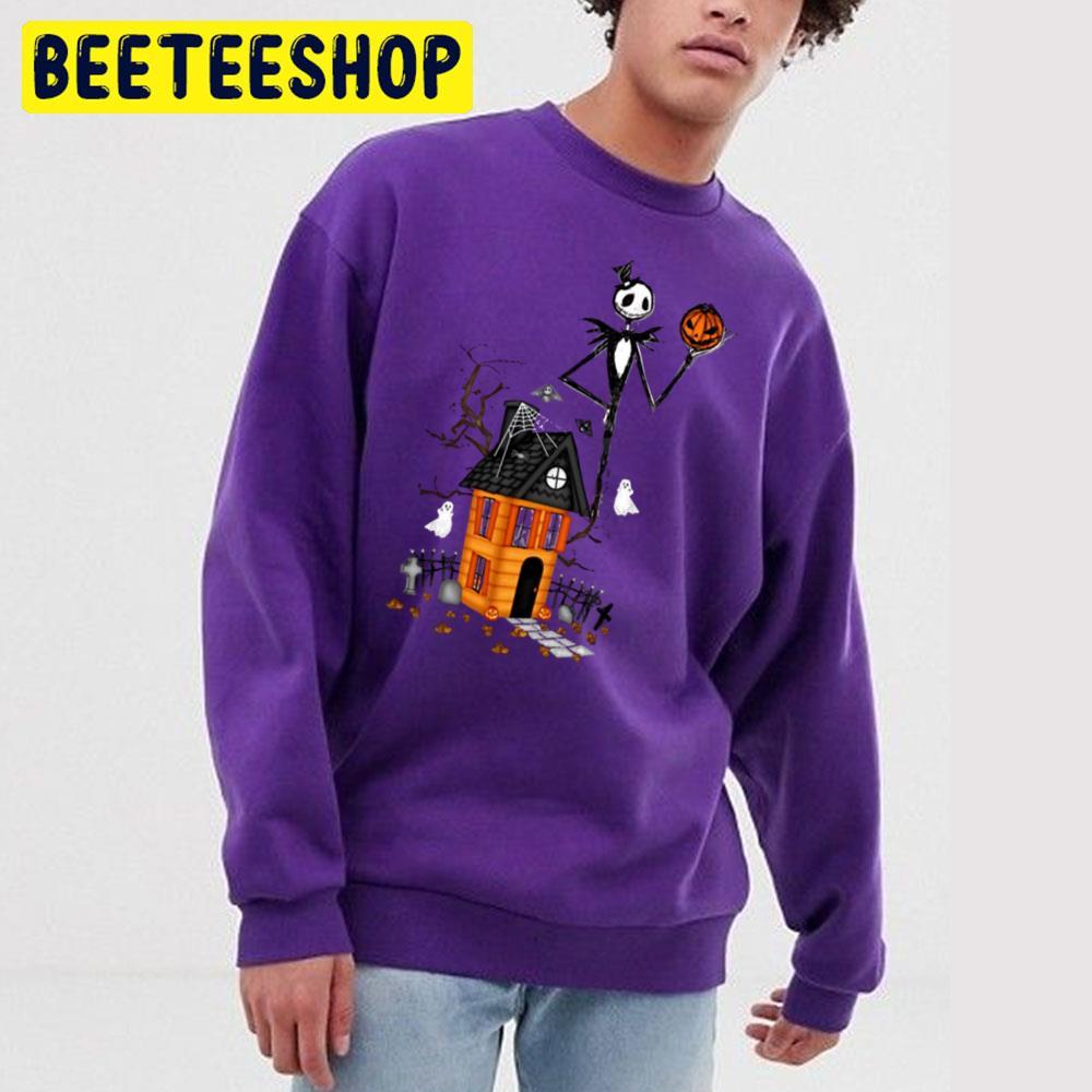 Starry Ghost Home Movie The Nightmare Before Christmas Happy Halloween Beeteeshop Trending Unisex T-Shirt Starry Ghost Home Movie The Nightmare Before Christmas Happy Halloween Beeteeshop Trending Unisex T-Shirt