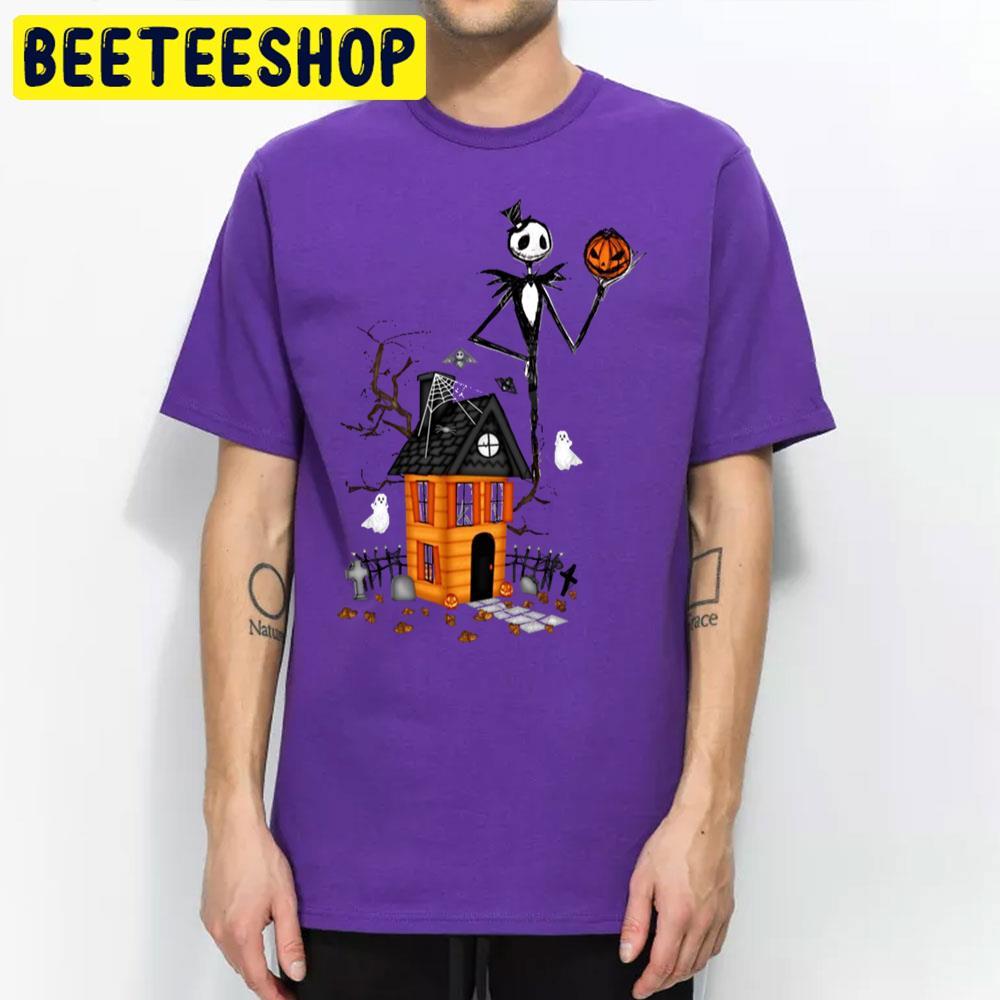 Starry Ghost Home Movie The Nightmare Before Christmas Happy Halloween Beeteeshop Trending Unisex T-Shirt Starry Ghost Home Movie The Nightmare Before Christmas Happy Halloween Beeteeshop Trending Unisex T-Shirt
