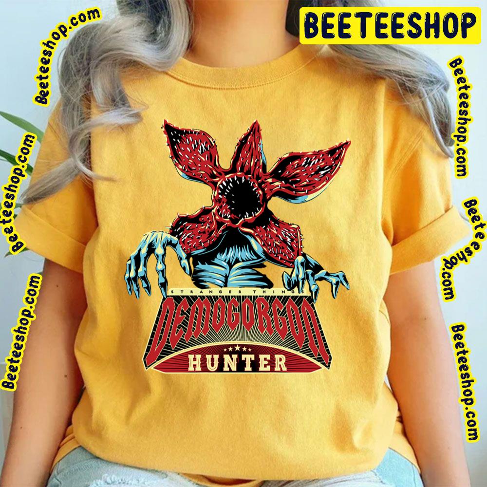 Stranger Things Demogorgon Hunter Retro Trending Unisex T-Shirt Stranger Things Demogorgon Hunter Retro Trending Unisex T-Shirt