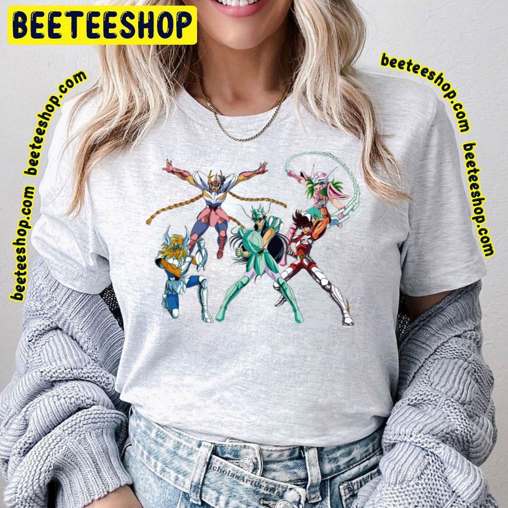 Team Caballeros Del Zodiaco Saint Seiya Trending Unisex T-Shirt Team Caballeros Del Zodiaco Saint Seiya Trending Unisex T-Shirt