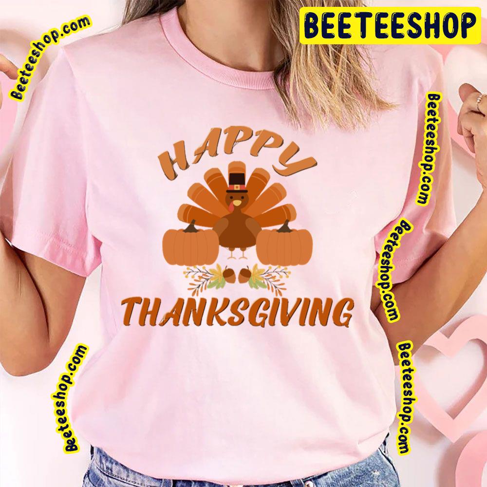 Thanksgiving Happy Eat Food Turkey Trending Unisex T-Shirt Thanksgiving Happy Eat Food Turkey Trending Unisex T-Shirt