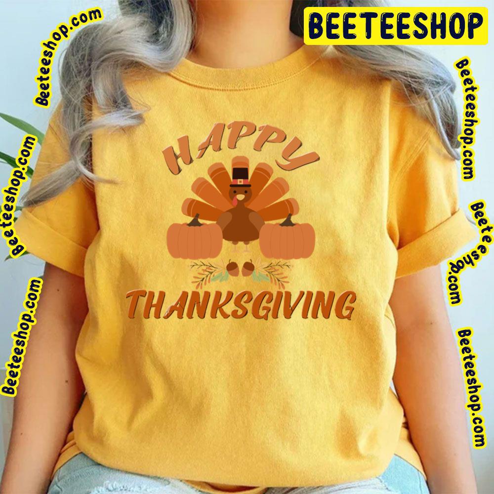 Thanksgiving Happy Eat Food Turkey Trending Unisex T-Shirt Thanksgiving Happy Eat Food Turkey Trending Unisex T-Shirt