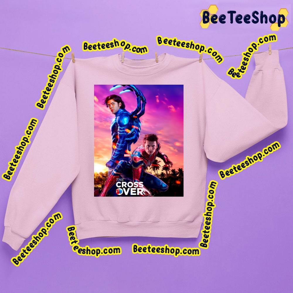 The Cross Over Blue Beetle Spider Man Beeteeshop Trending Unisex Sweatshirt The Cross Over Blue Beetle Spider Man Beeteeshop Trending Unisex Sweatshirt