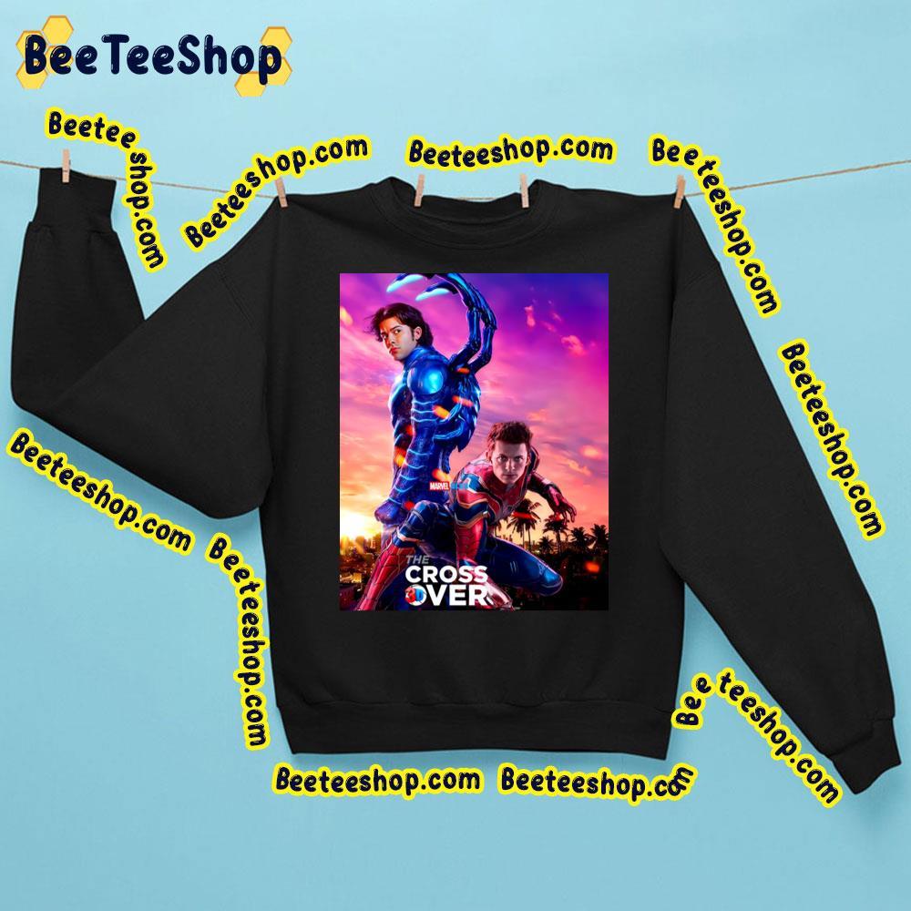 The Cross Over Blue Beetle Spider Man Beeteeshop Trending Unisex Sweatshirt The Cross Over Blue Beetle Spider Man Beeteeshop Trending Unisex Sweatshirt