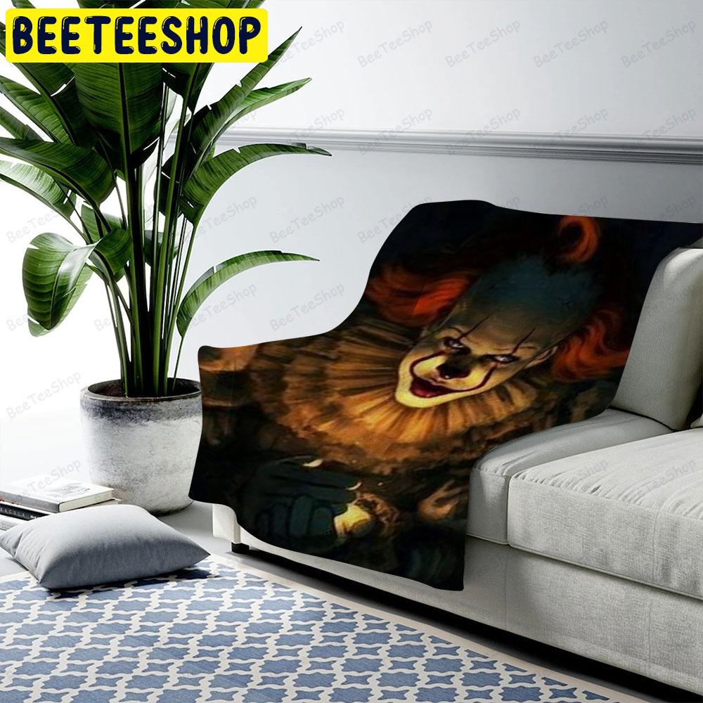 The Face Clown Movie It Halloween Beeteeshop US Cozy Blanket The Face Clown Movie It Halloween Beeteeshop US Cozy Blanket