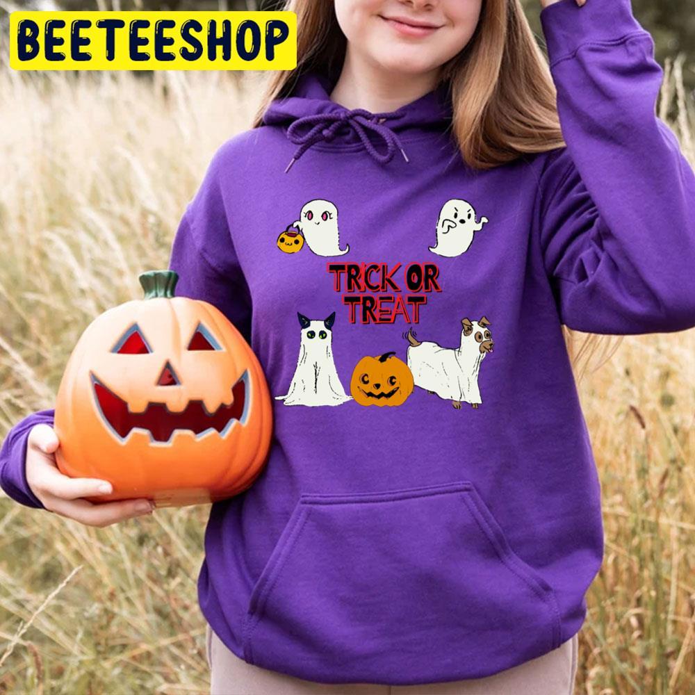 Trick Or Treat Cute Friendly Halloween Casper Beeteeshop Trending Unisex T-Shirt Trick Or Treat Cute Friendly Halloween Casper Beeteeshop Trending Unisex T-Shirt